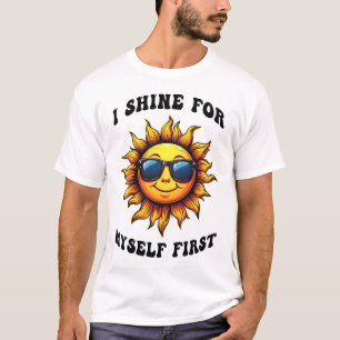 Camiseta Rayo De Sol Sarcástico - Brillo Por Mí Mismo