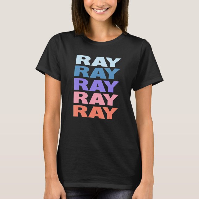 Camiseta Rayo de texto repetido moderno (Anverso)