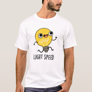 Camiseta Rayo de velocidad divertida corriendo Bulb Pun