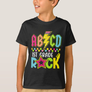 Camiseta Rayo divertido de vuelta al cole Roca de 1er grado