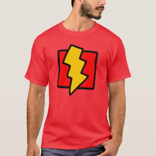 Camiseta Rayo rojo y amarillo