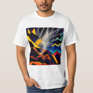 Camiseta Rayo sobre los picos de montaña 1