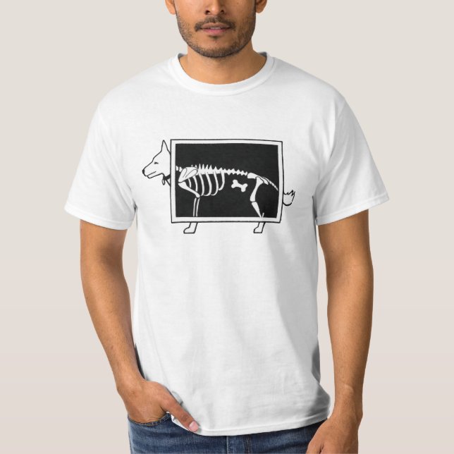 Camiseta Rayo X del perro (Anverso)
