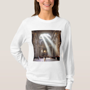 Camiseta Rayos de luz solar se derraman a través de las ven