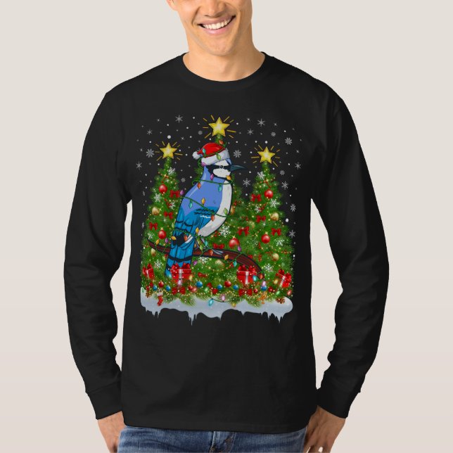 Camiseta Rayos de Navidad de Jay Bird azul frente a los Nav (Anverso)