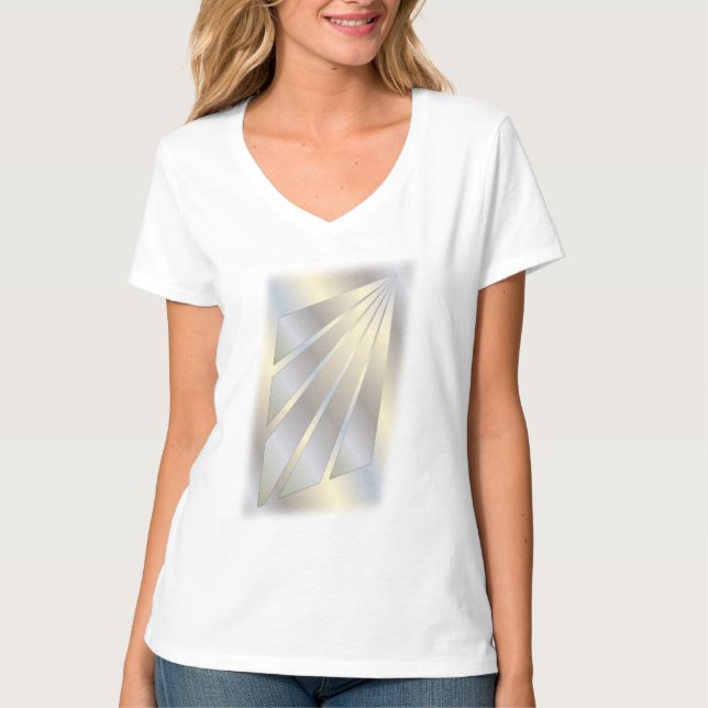Camiseta Rayos de oro blanco (Anverso)