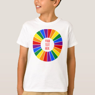 Camiseta RAYOS DEL BOTÓN DE LA BANDERA DE LLUVIA + tu signo