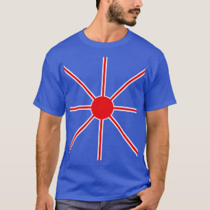 Camiseta Rayos elegantes rojos y blancos