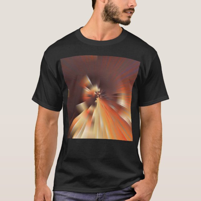 Camiseta Rayos solares abstractos (Anverso)