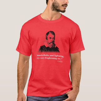 Camiseta Rayos y relámpago, silueta de Galileo