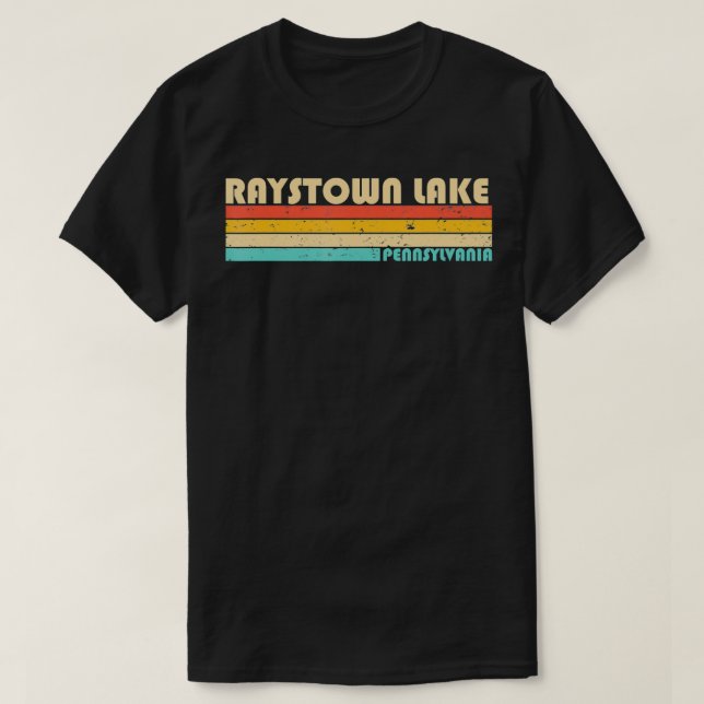 Camiseta RAYSTOWN LAKE PENNSYLVANIA Funny Fishing Camping S (Diseño del anverso)