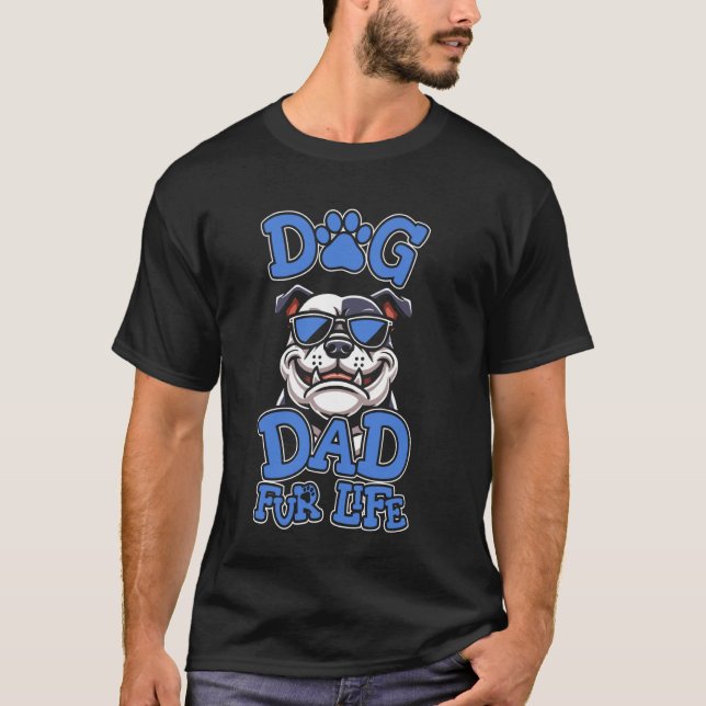 Camiseta Raza Americana de Abuelo Padre - Papá Mascota de p (Anverso)