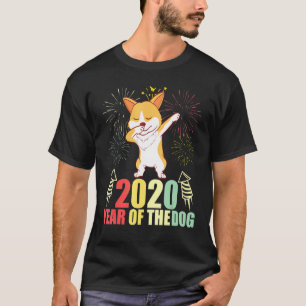 Camiseta Raza Corgi Nochevieja Corgis Perro Feliz Raza de P