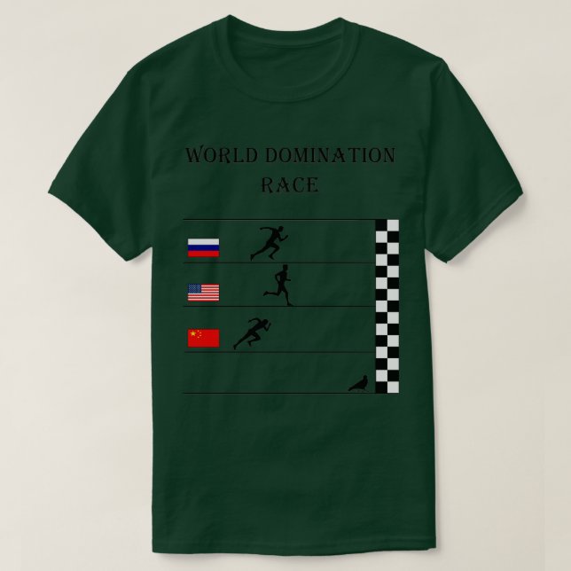 Camiseta Raza de dominación mundial (Diseño del anverso)