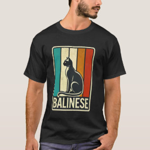 Camiseta Raza de gato balinés Amante de gatitos Animal Masc