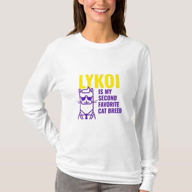 Camiseta Raza de gato favorita de Lykoi (Anverso)