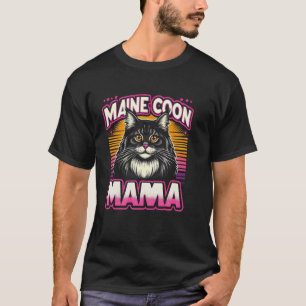 Camiseta Raza de gato Maine Coon mascota Mamá Maine Coon