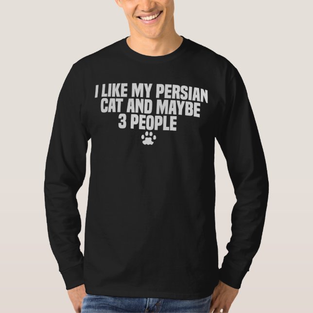 Camiseta Raza de gato persa (Anverso)