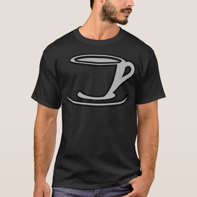 Camiseta Raza de impresión de perros para café (Anverso)