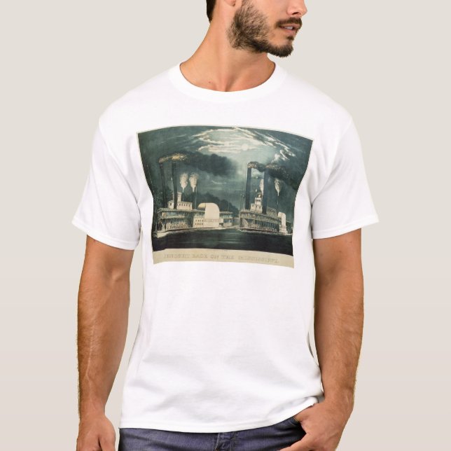 Camiseta Raza de medianoche en el Mississippi, 1875 (Anverso)