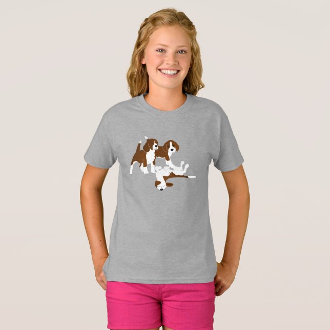 Camiseta Raza de perro beagle (Anverso completo)