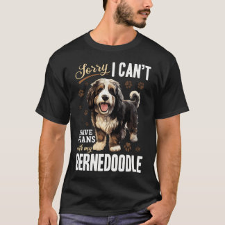 Camiseta Raza de perro Bernedoodle Mascota Lo siento no pue