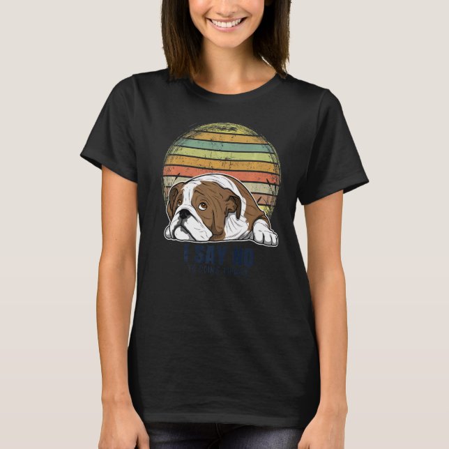 Camiseta Raza de perro Bulldog inglesa 134 (Anverso)
