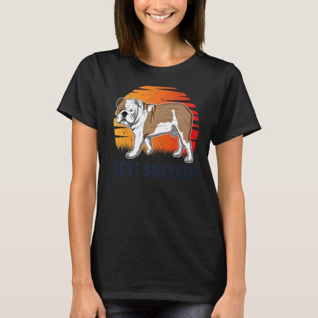 Camiseta Raza de perro Bulldog inglesa 156 (Anverso)