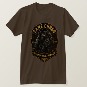 Camiseta Raza de perro Cane Corso Guardián Leal Valiente 