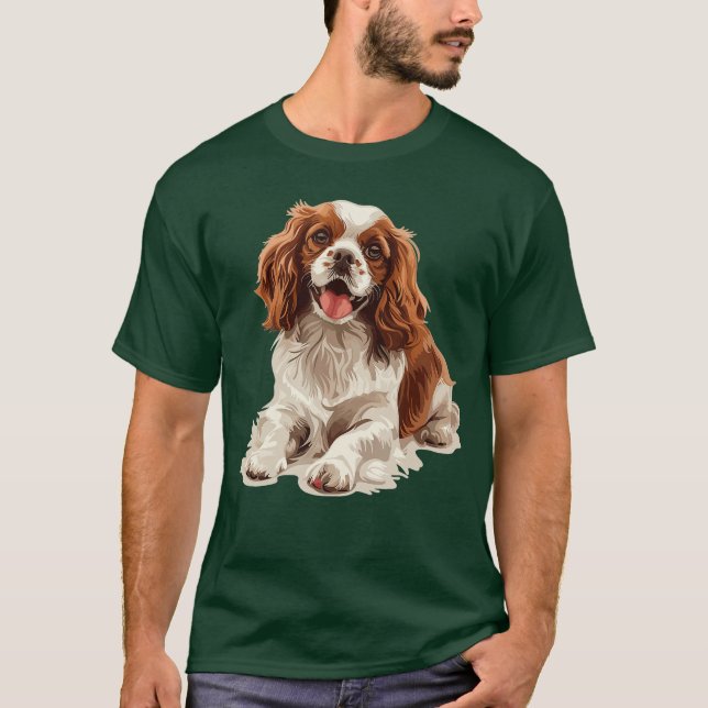 Camiseta Raza de perro Cavalier King Charles Spaniel divert (Anverso)