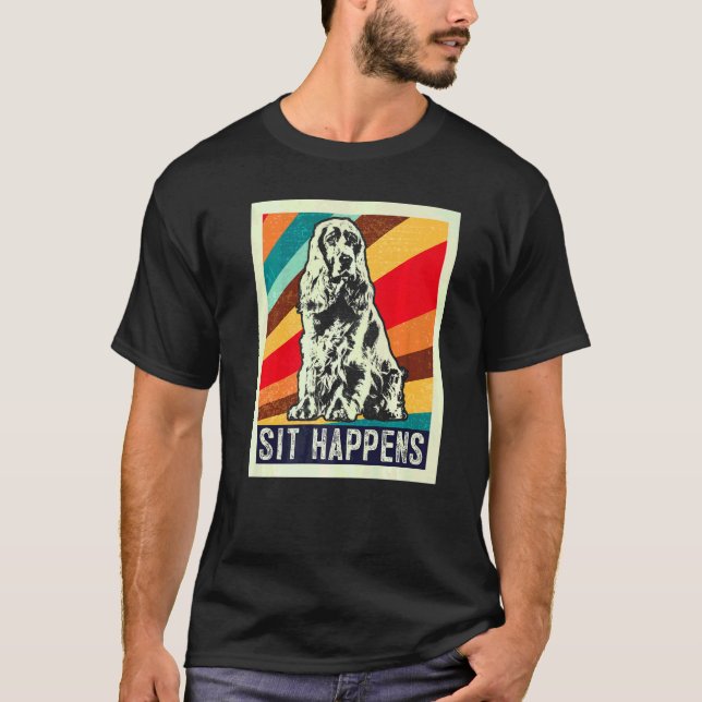 Camiseta Raza de perro Cocker Spaniel inglés (Anverso)