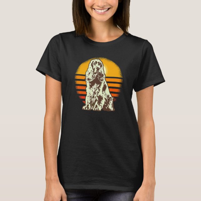Camiseta Raza de perro Cocker Spaniel inglés (Anverso)