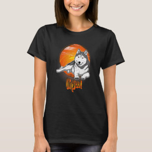 Camiseta Raza de perro confitada Husky Perro 28