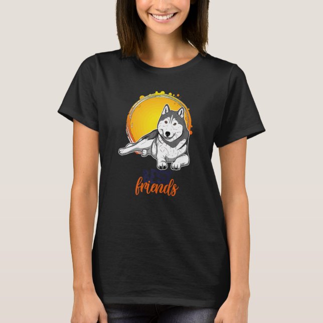 Camiseta Raza de perro confitada Husky Perro 31 (Anverso)