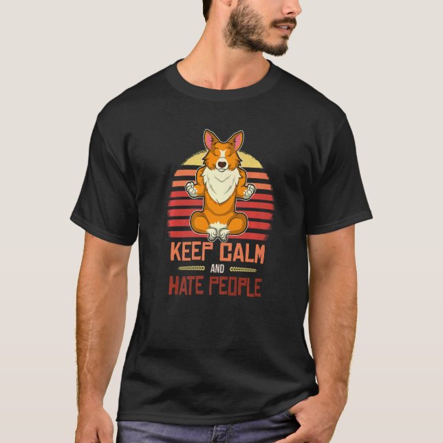 Camiseta Raza de perro Corgi galés  107 (Anverso)