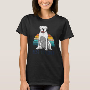 Camiseta Raza de perro de Bulldog blanco norteamericano del