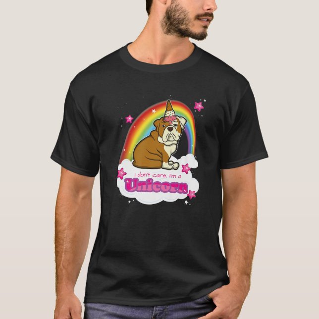 Camiseta Raza de perro de Bulldog inglés británico (Anverso)