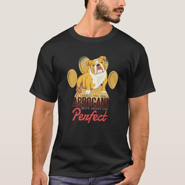Camiseta Raza de perro de Bulldog inglés británico (Anverso)