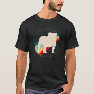 Camiseta Raza de perro de Bulldog inglés británico