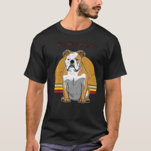 Camiseta Raza de perro de Bulldog inglés británico