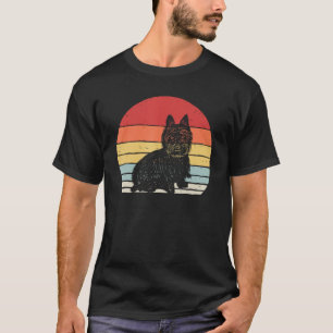 Camiseta Raza de perro de Cairn Terrier, retro vintage