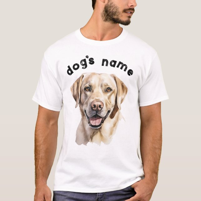 Camiseta Raza de perro de Labrador personalizada (Anverso)