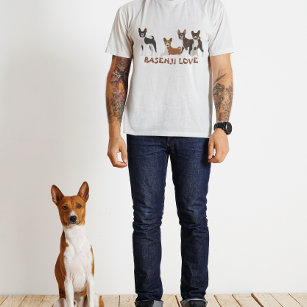 Camiseta Raza de perro de los hongos de Basenji
