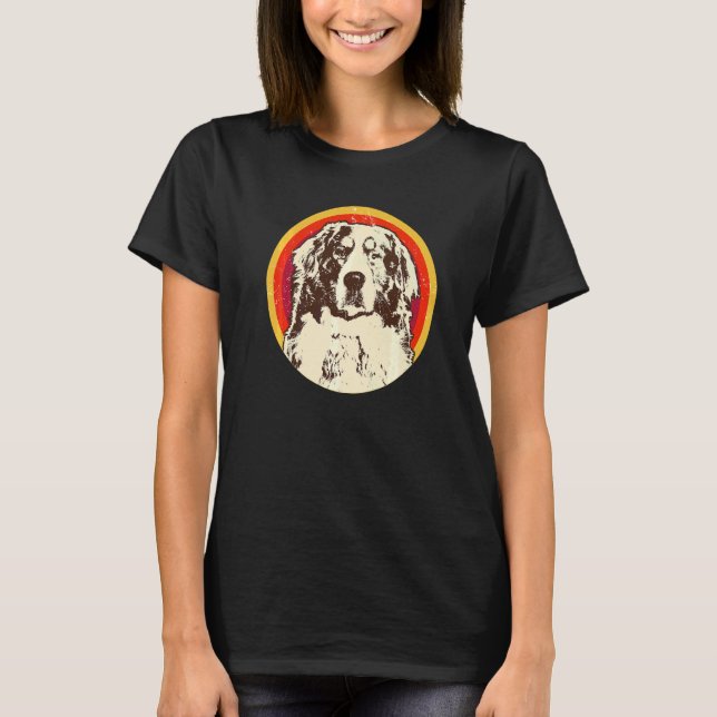 Camiseta Raza de perro de montaña bernés  73 (Anverso)