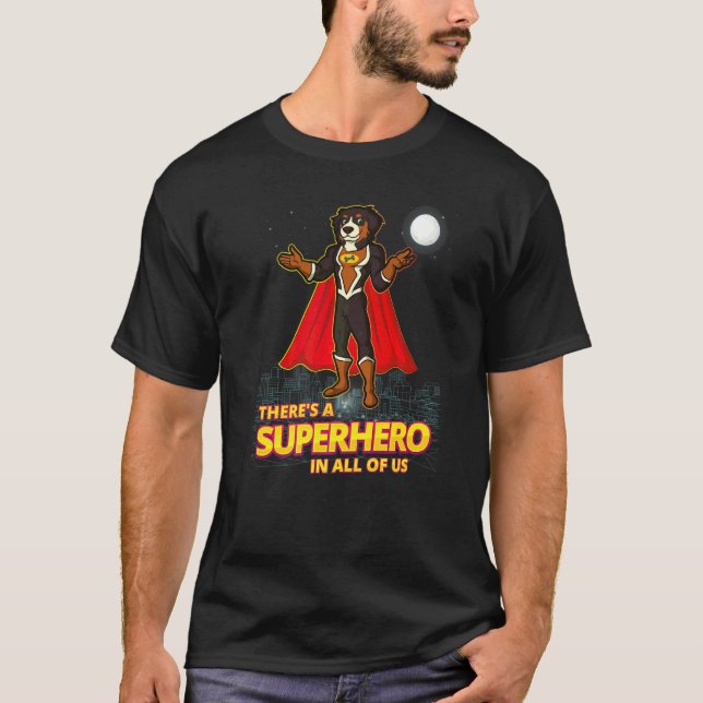 Camiseta Raza de perro de montaña bernés  82 (Anverso)
