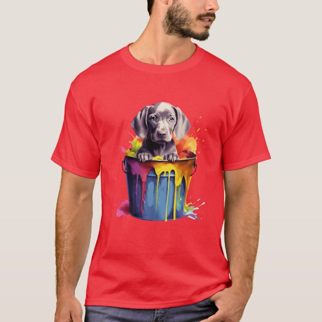 Camiseta Raza de perro de Weimaraner para amigos de Weimara (Anverso)