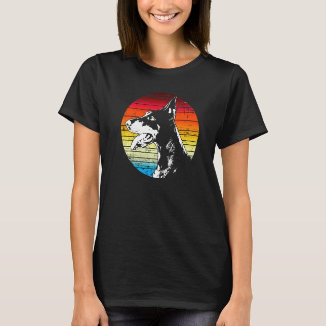 Camiseta Raza de perro Dobermann  10 (Anverso)