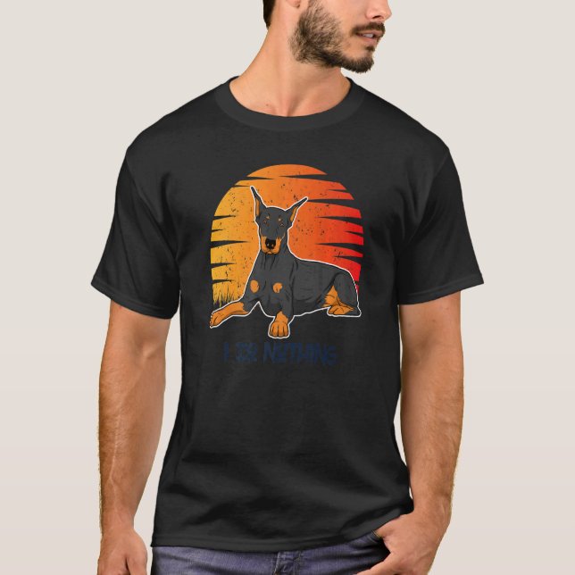 Camiseta Raza de perro Dobermann  107 (Anverso)