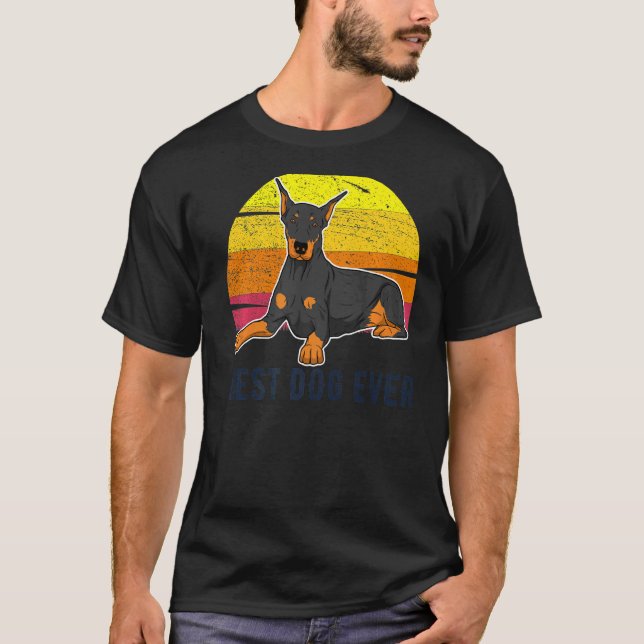Camiseta Raza de perro Dobermann  108 (Anverso)