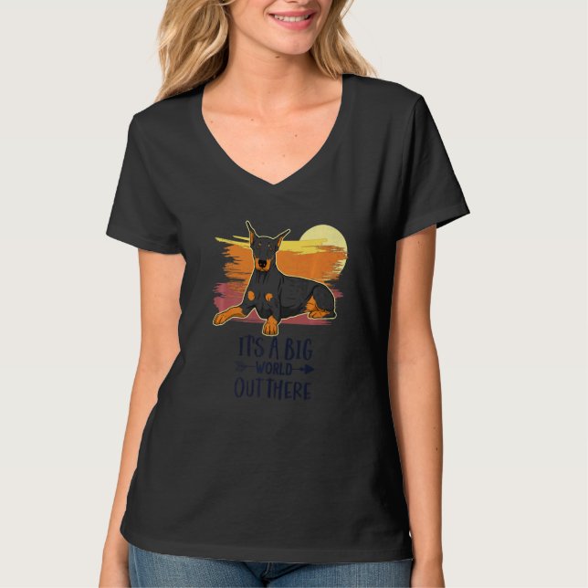 Camiseta Raza de perro Dobermann 11 (Anverso)